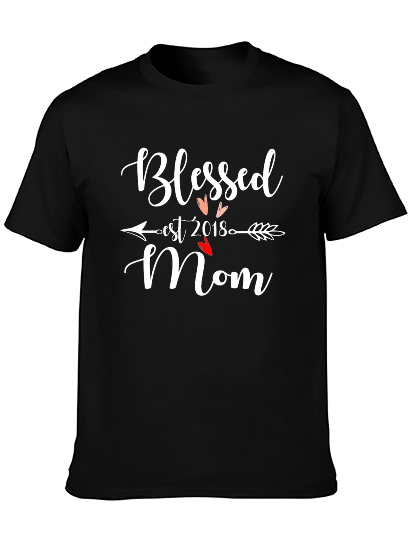 Blessed Mom Est. 2018 Graphic Tee