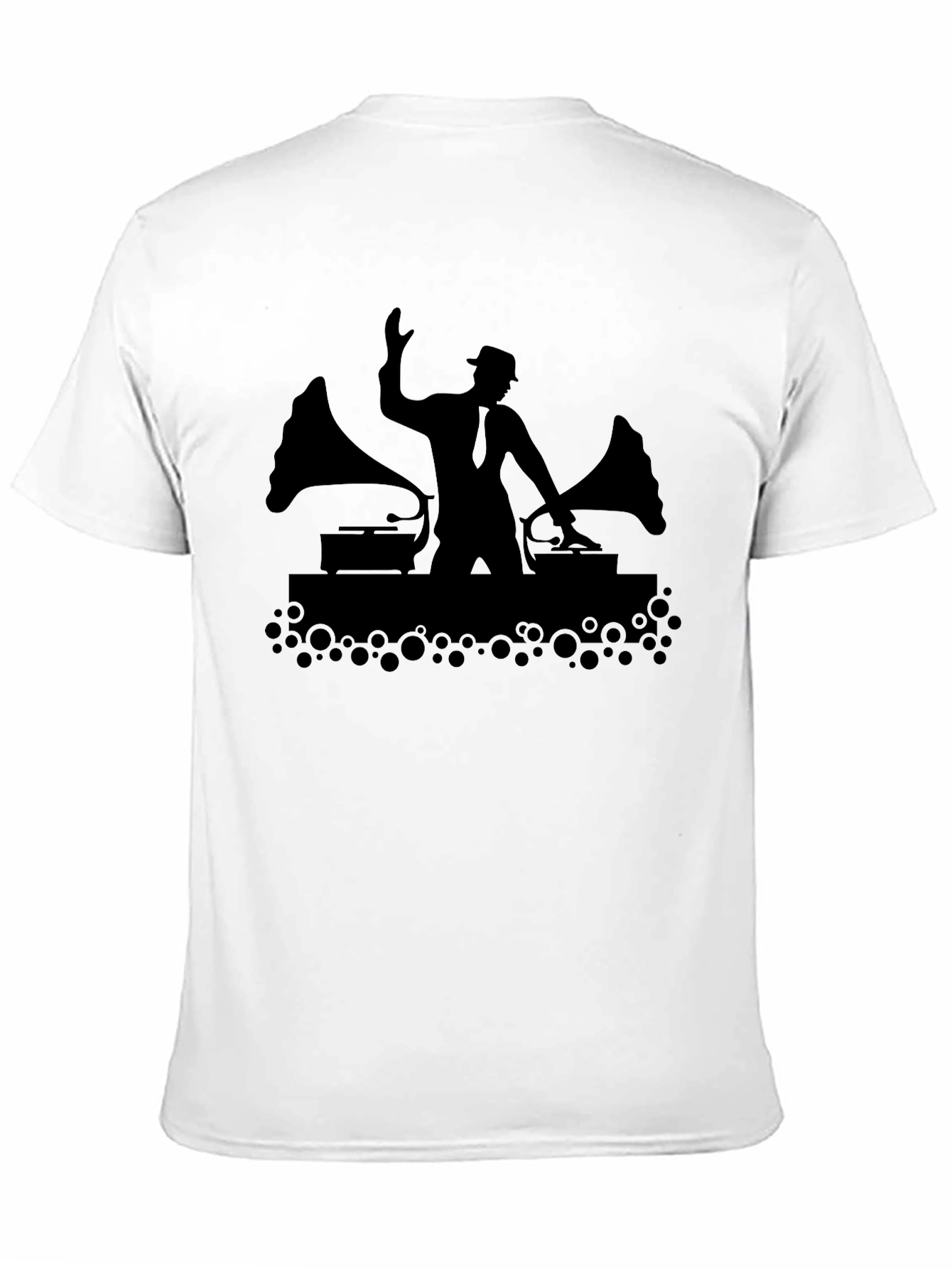 DJ Silhouette Black T-Shirt - Music Lover Tee