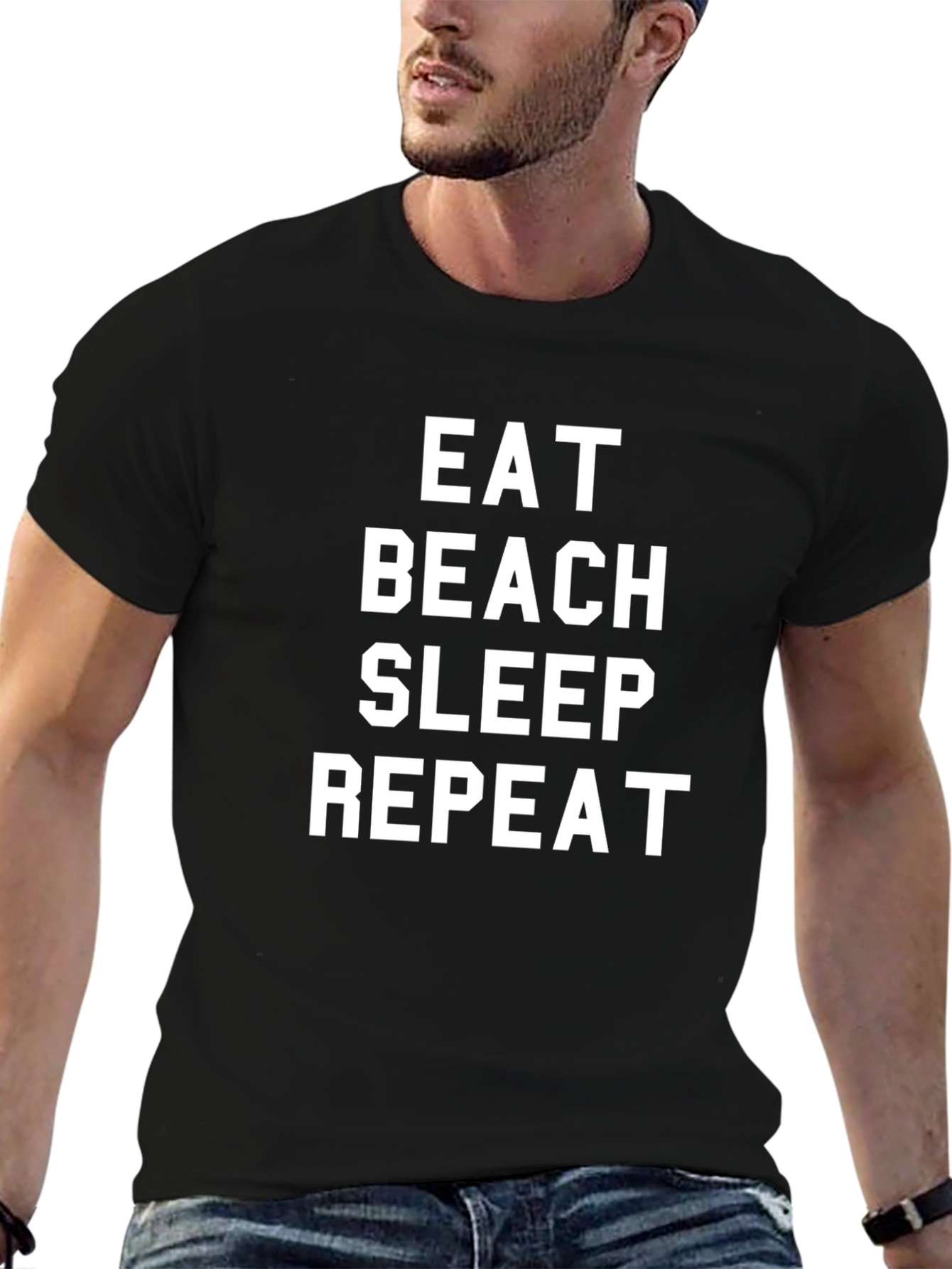 Eat Beach Sleep Repeat Graphic Tee
