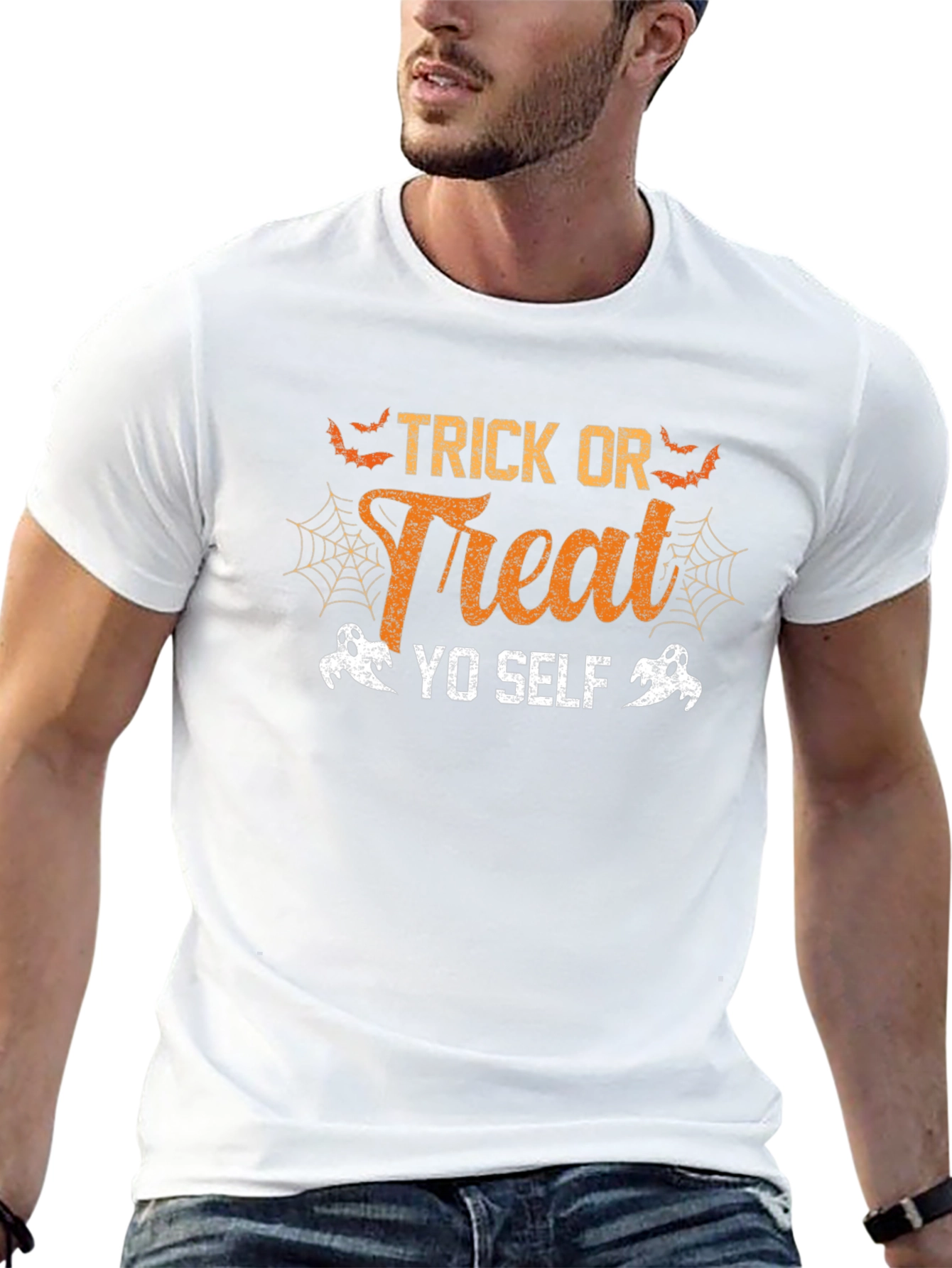 Trick or Treat Yo Self Halloween Graphic Tee