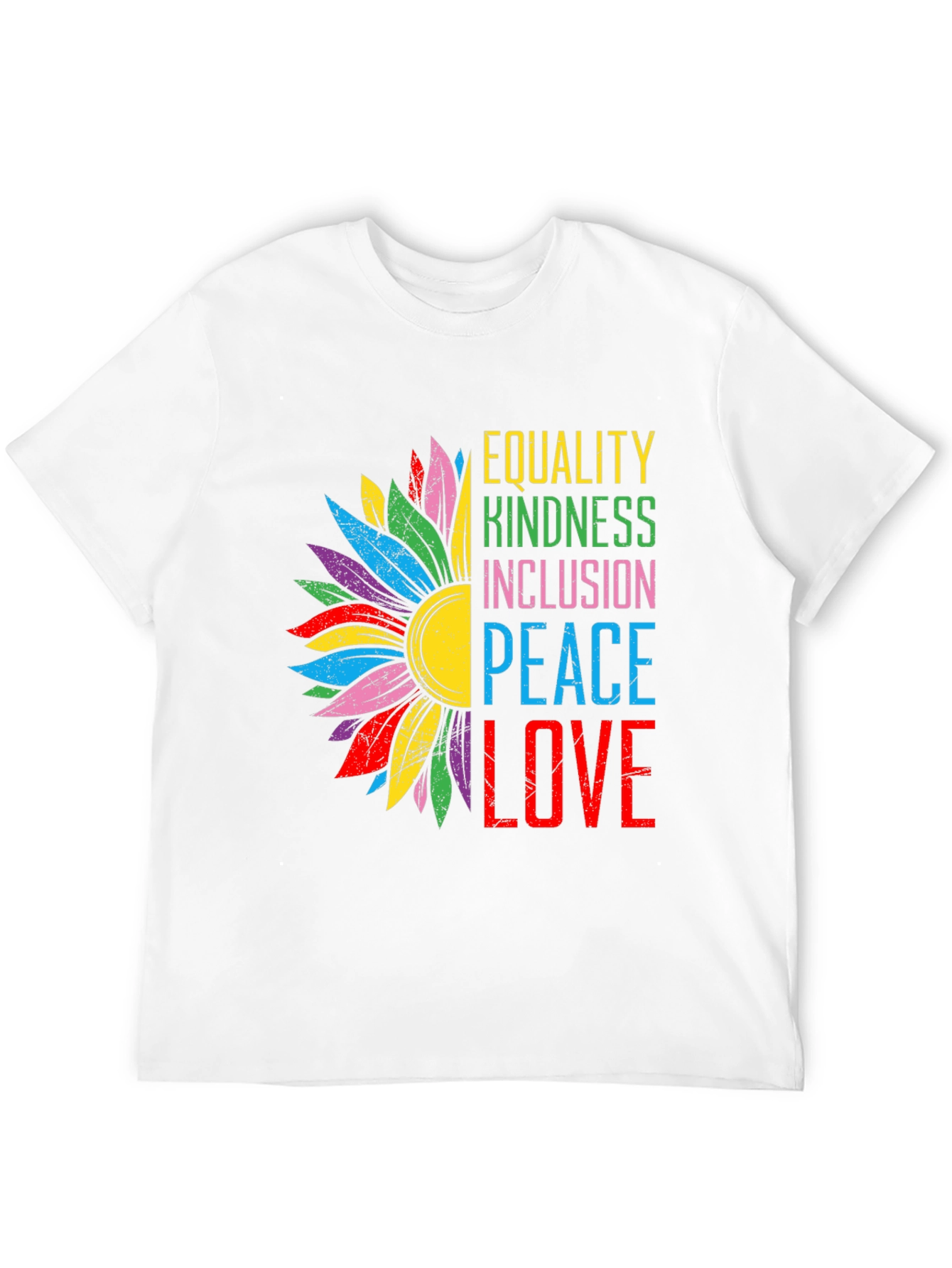 Equality Kindness Peace Love Graphic Tee