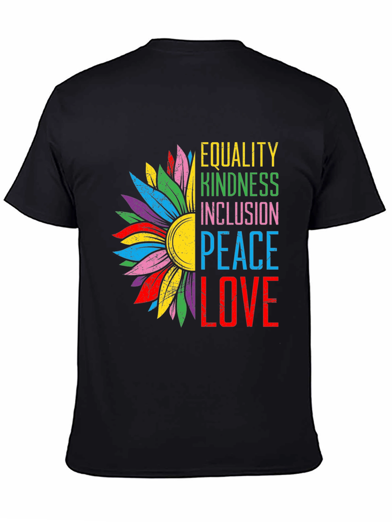 Equality Kindness Peace Love Graphic Tee