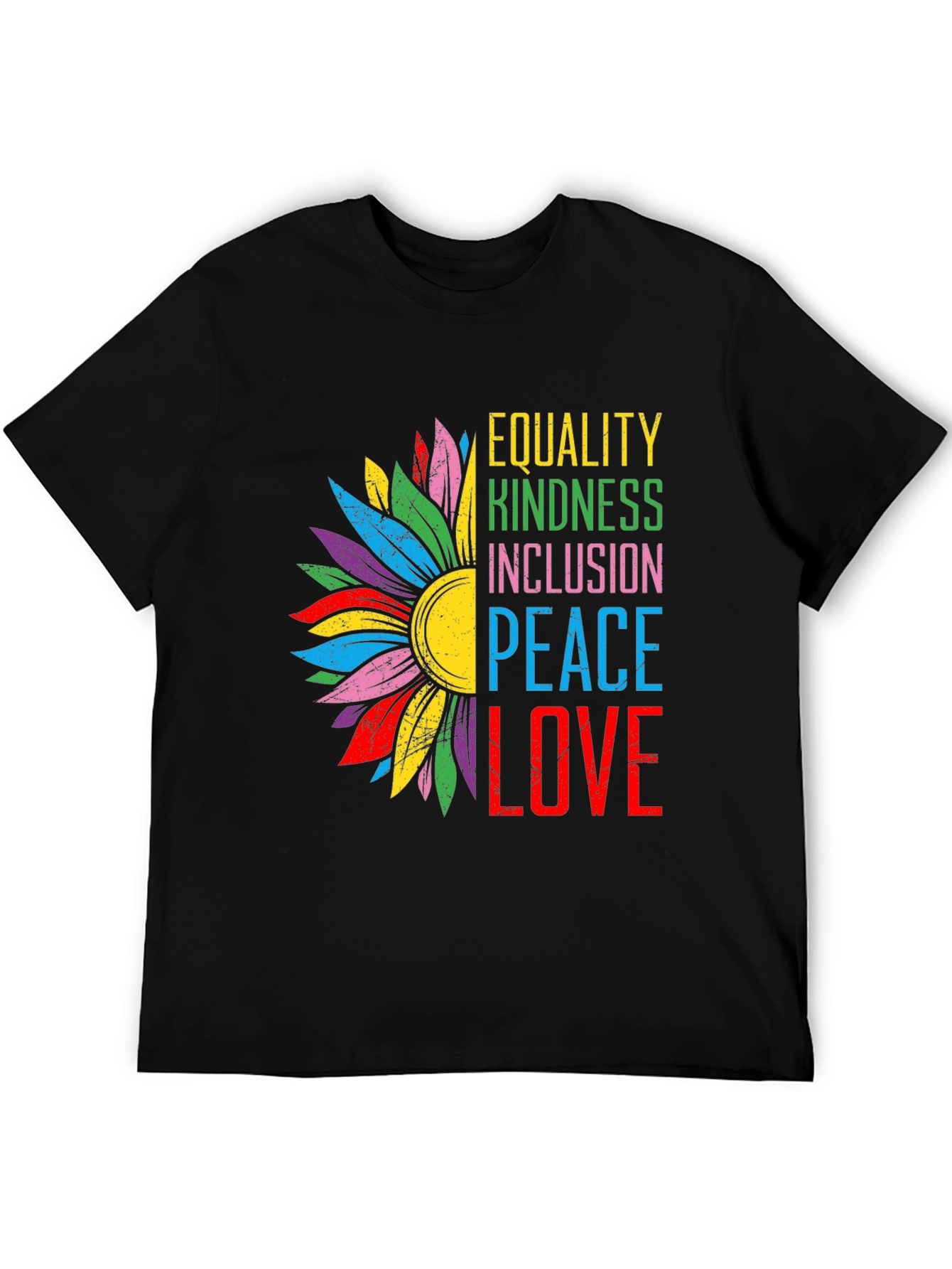 Equality Kindness Peace Love Graphic Tee