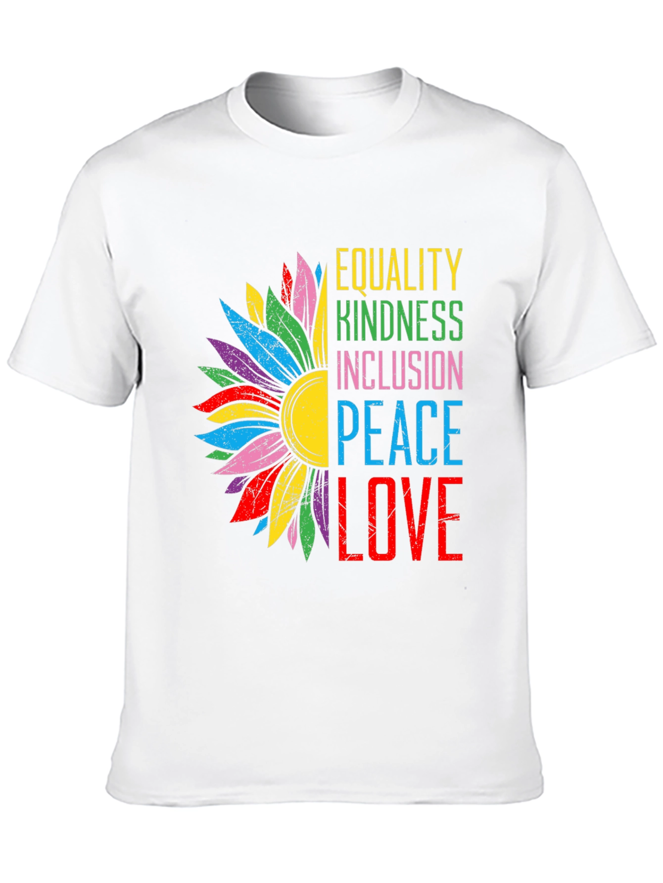 Equality Kindness Peace Love Graphic Tee