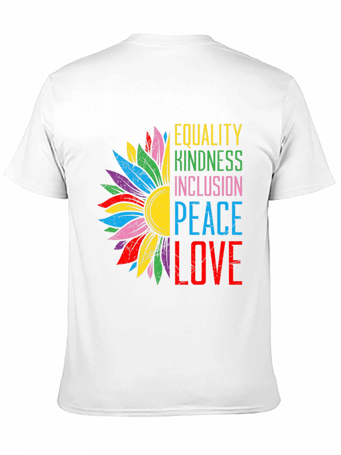 Equality Kindness Peace Love Graphic Tee