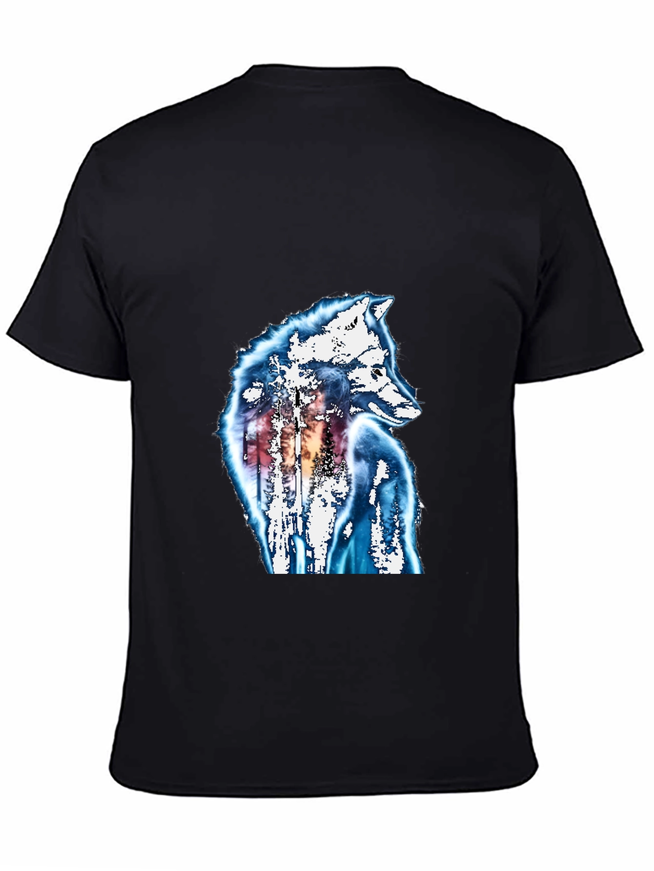 Wolf Graphic Black T-Shirt