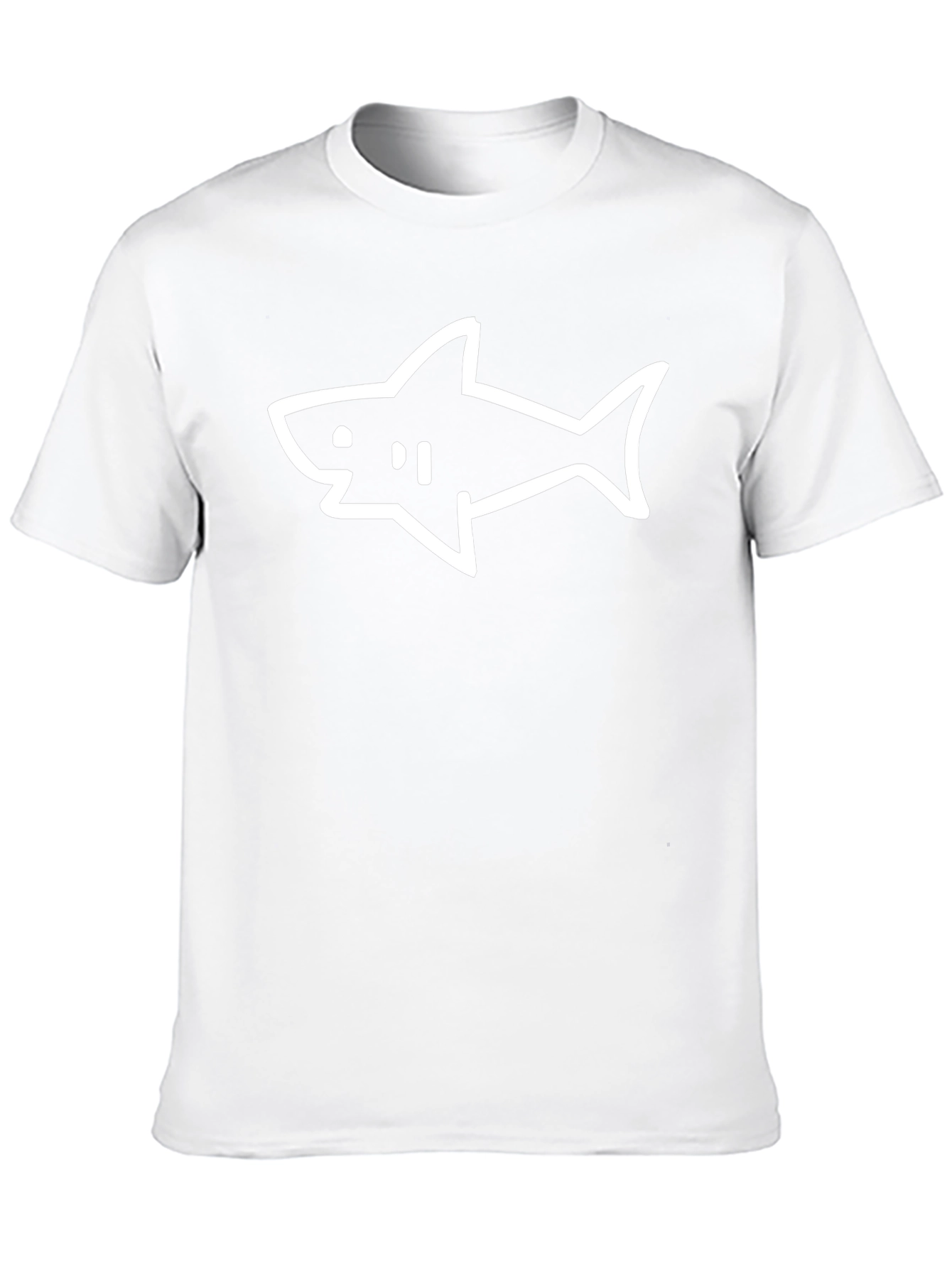 Shark Graphic Print T-Shirt - Casual Style