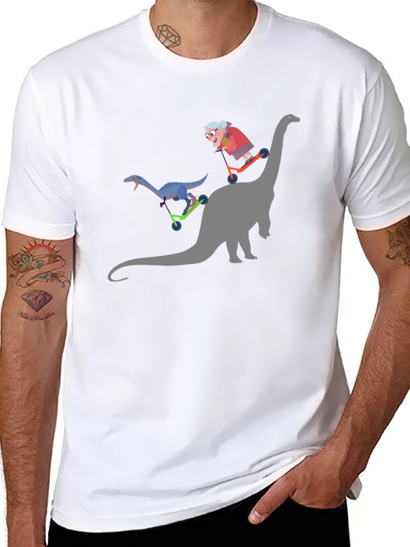 Dinosaur & Granny T-Shirt