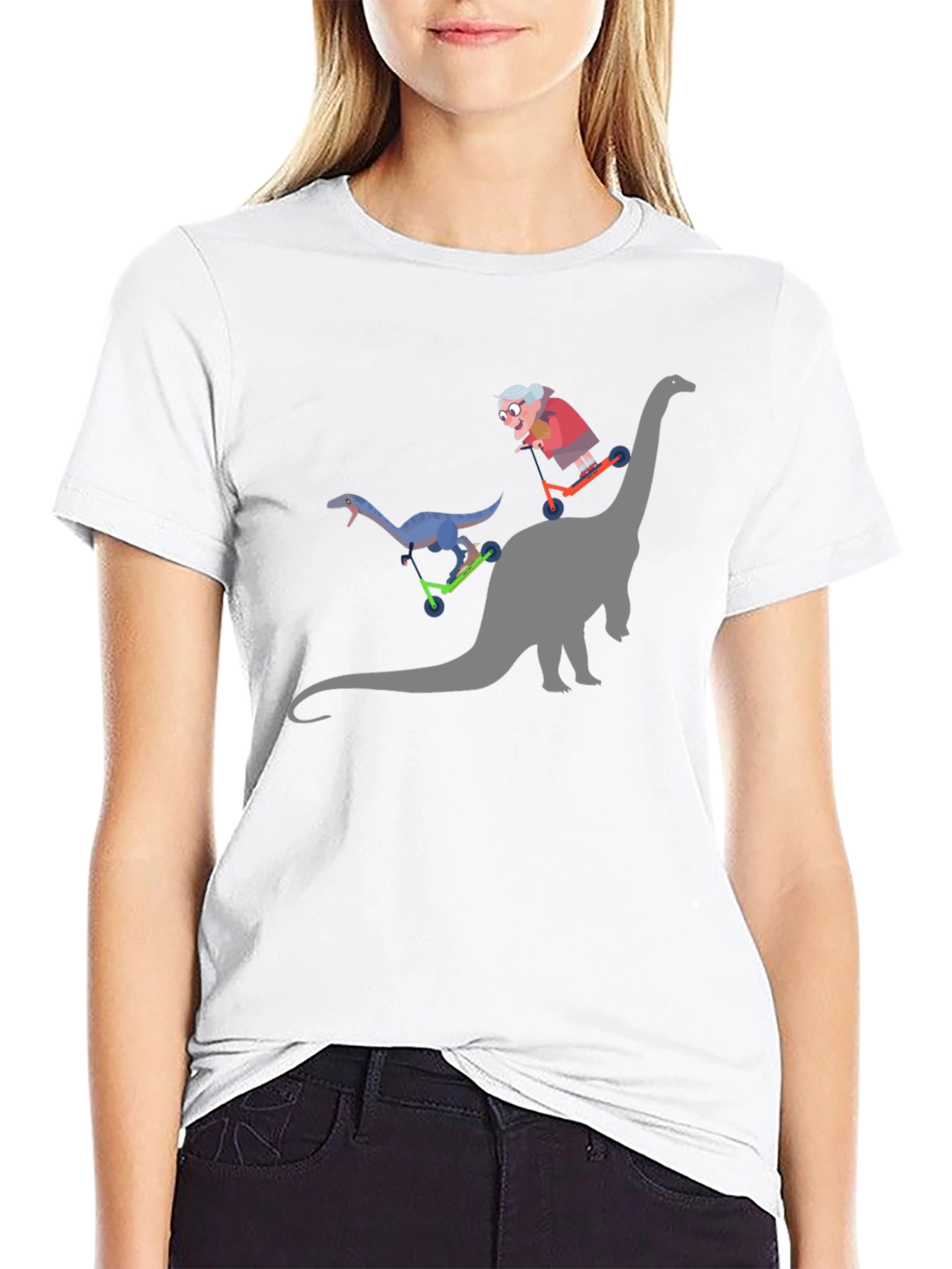 Dinosaur & Granny T-Shirt