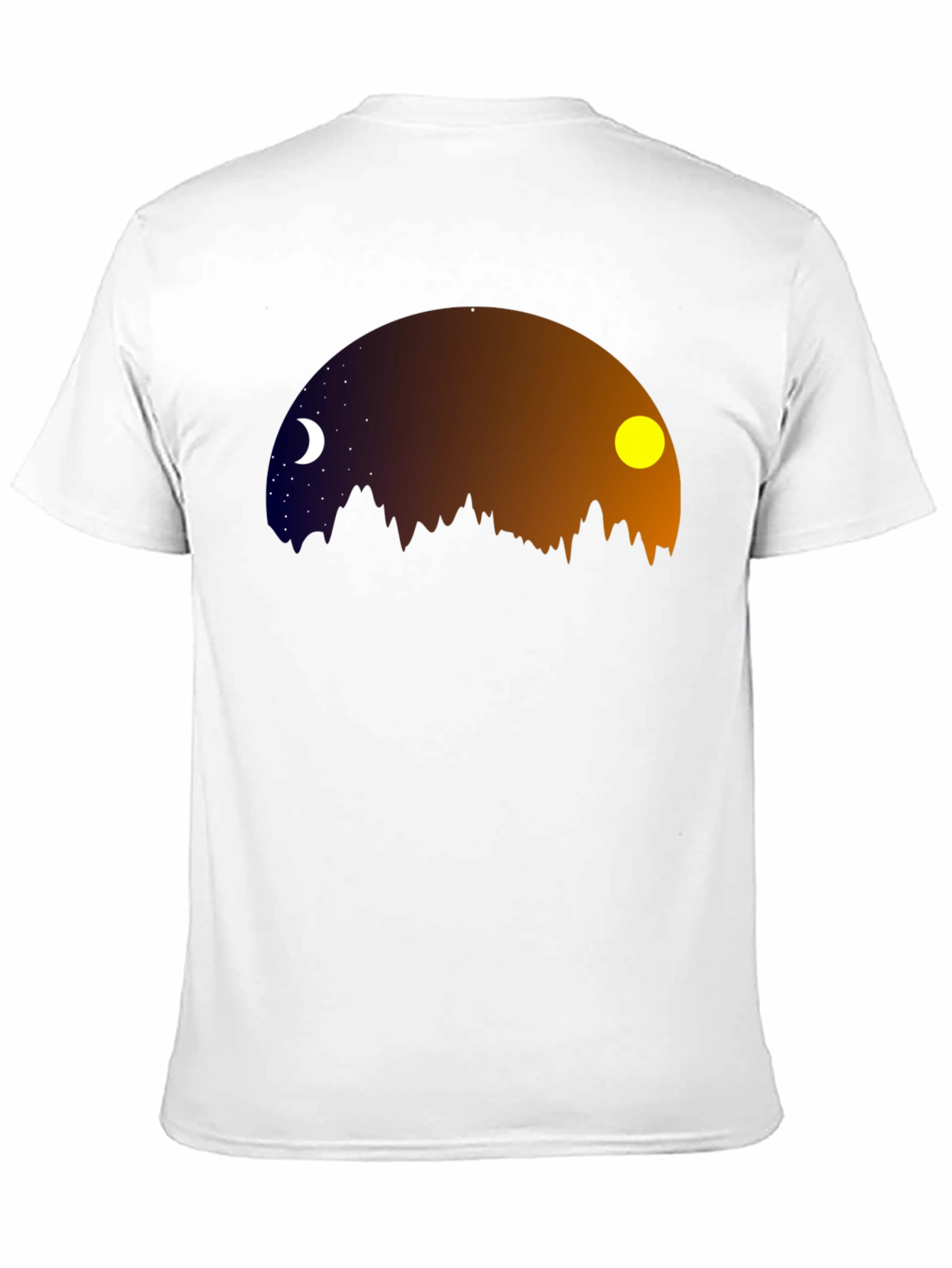 Night & Day Mountainscape Graphic Tee