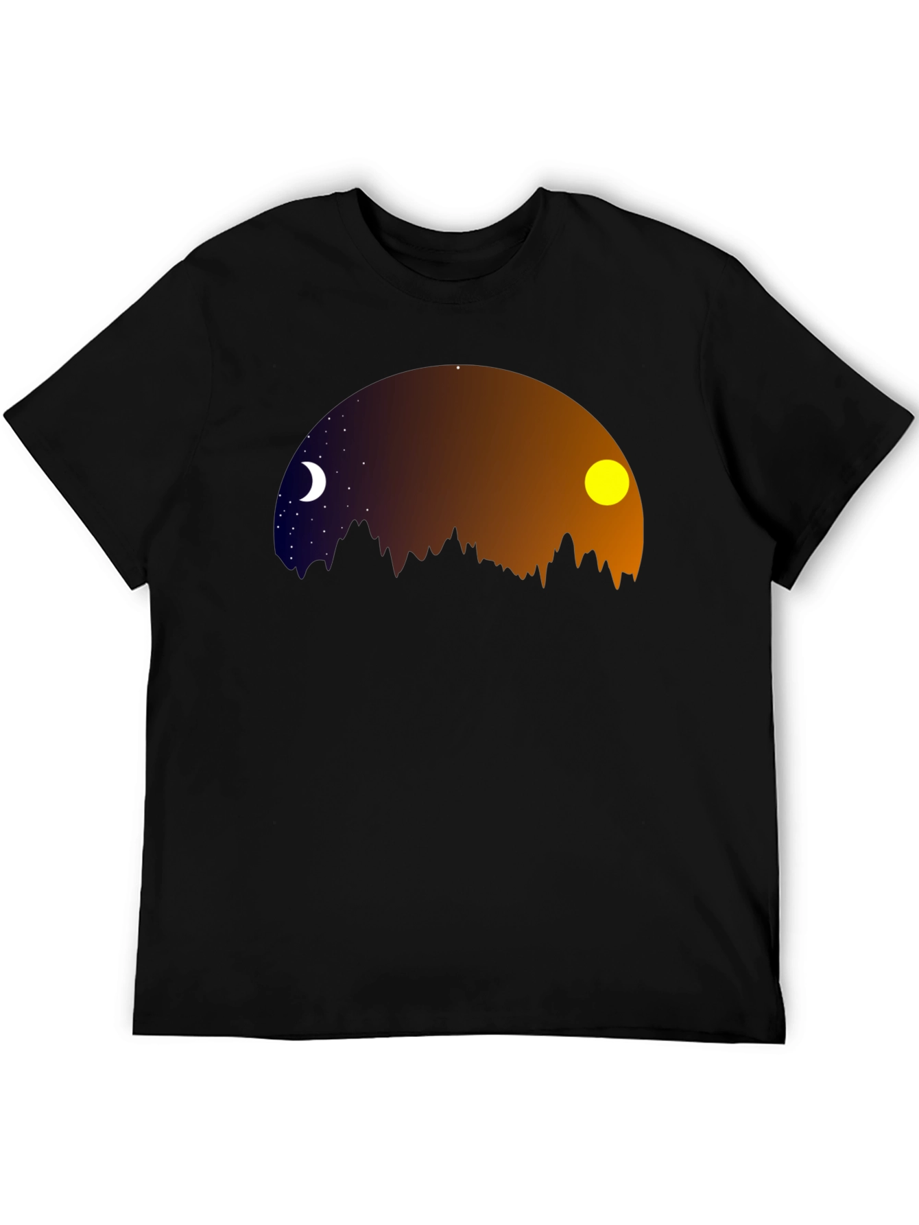 Night & Day Mountainscape Graphic Tee