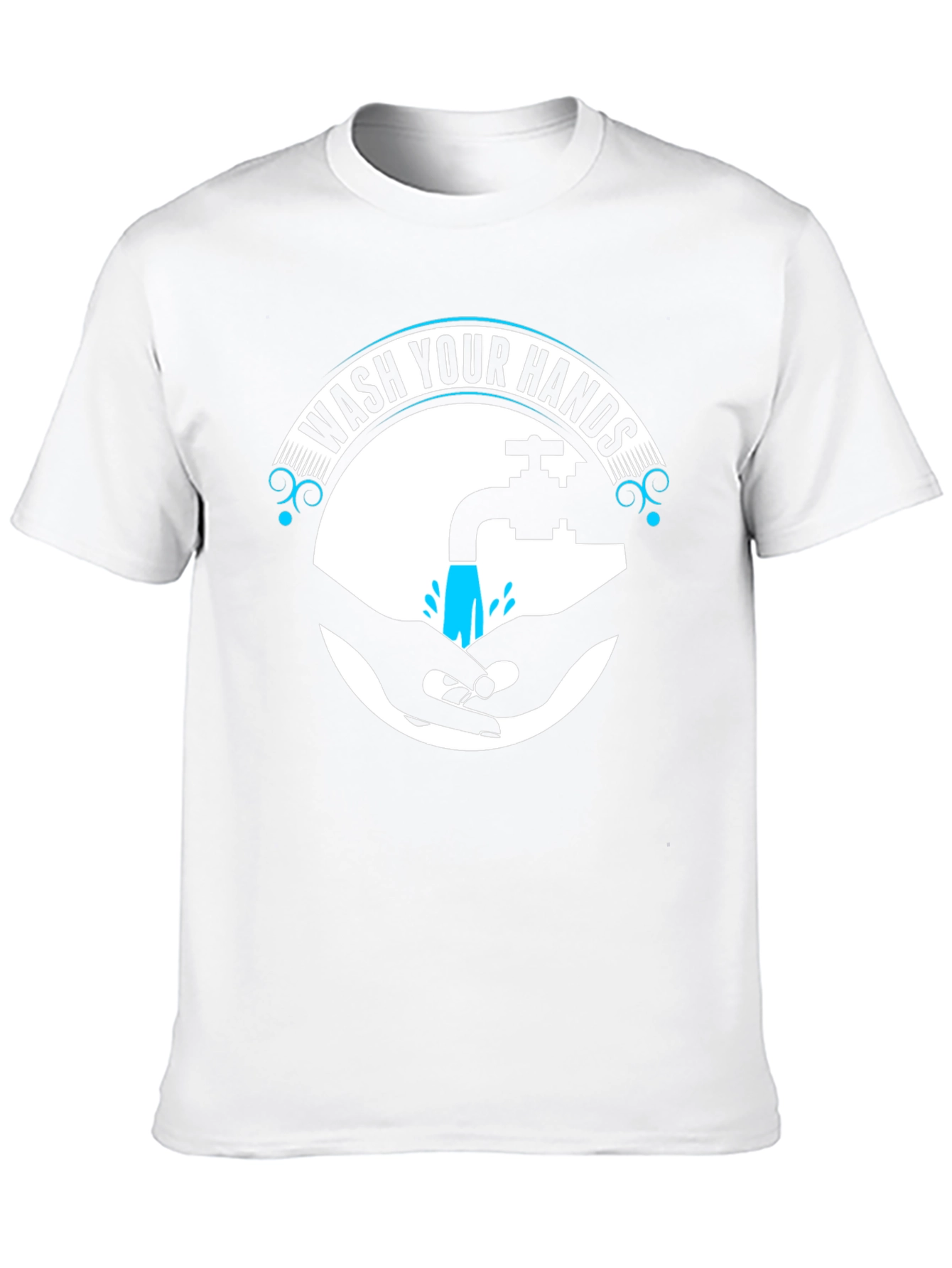 Wash Your Hands Graphic Tee - Black