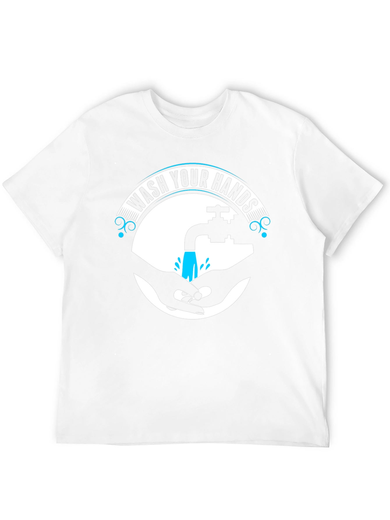 Wash Your Hands Graphic Tee - Black