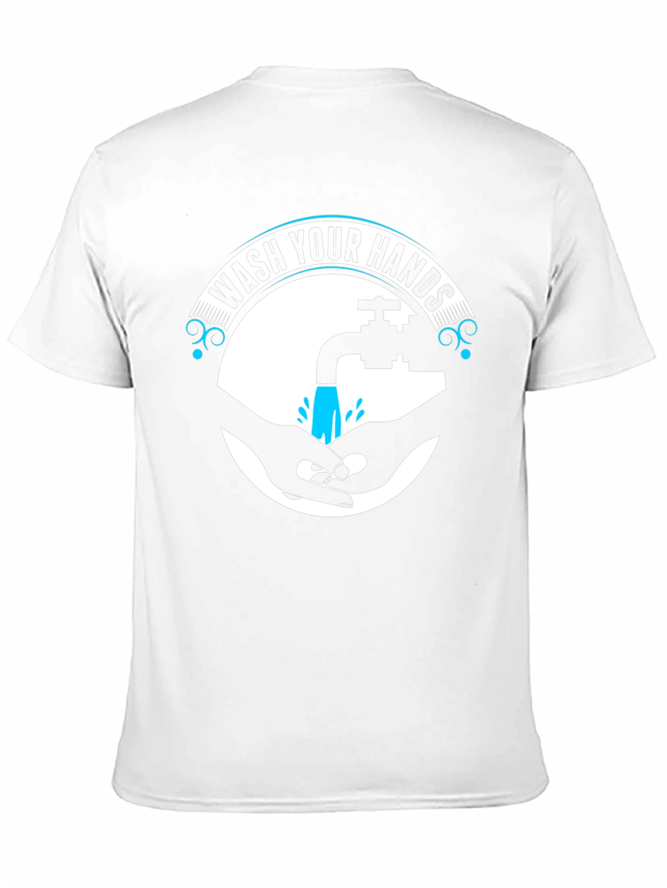 Wash Your Hands Graphic Tee - Black