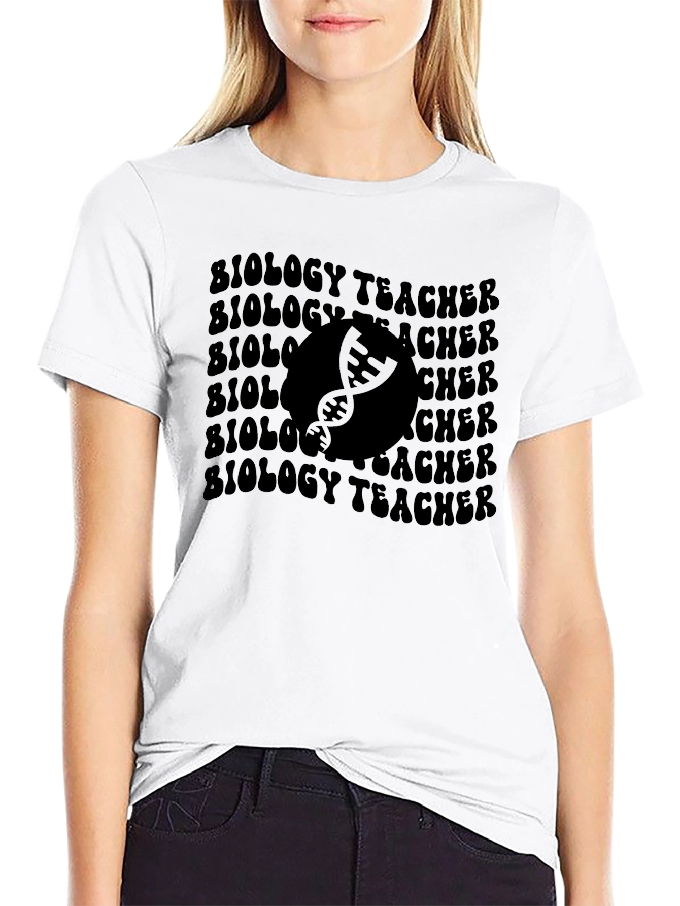 Biology Teacher Graphic T-Shirt - Trendy Science Tee