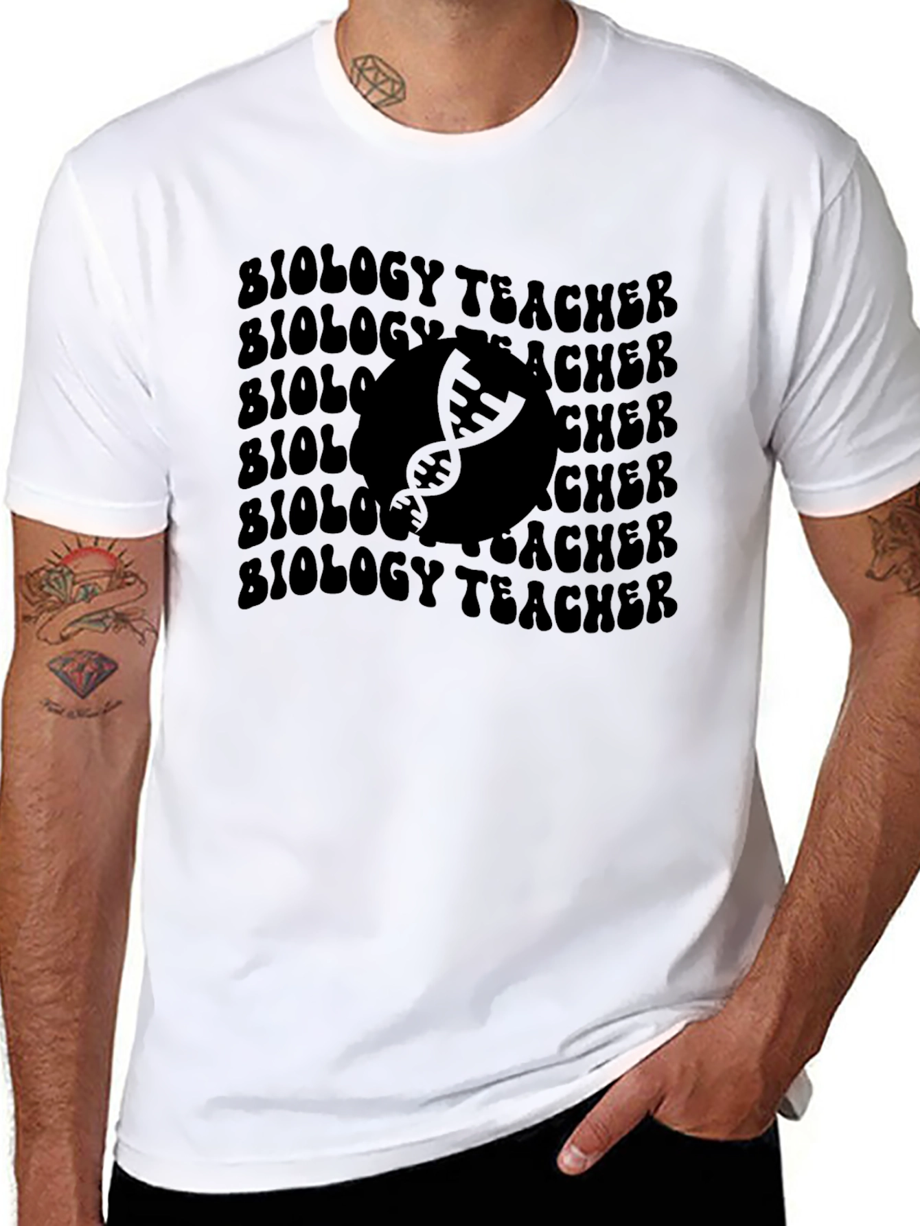 Biology Teacher Graphic T-Shirt - Trendy Science Tee