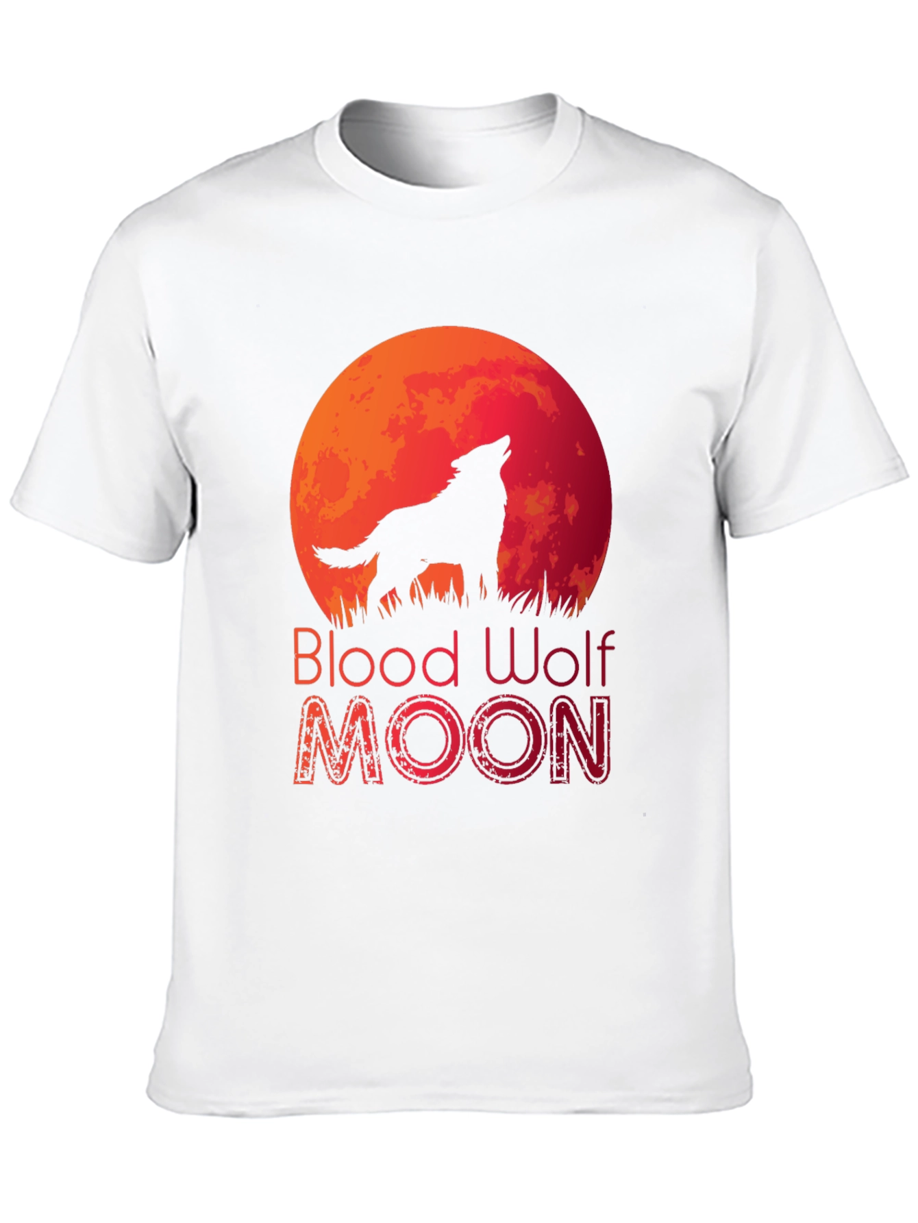 Blood Wolf Moon Black T-Shirt
