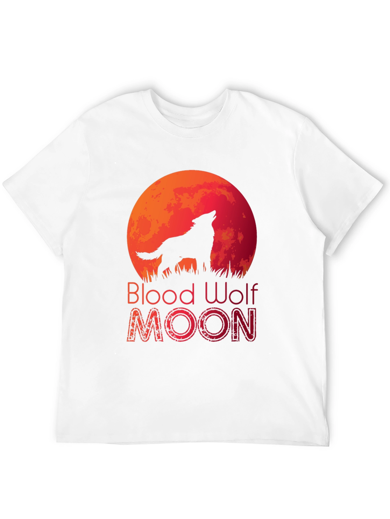 Blood Wolf Moon Black T-Shirt