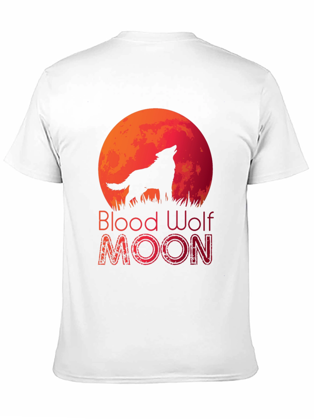 Blood Wolf Moon Black T-Shirt