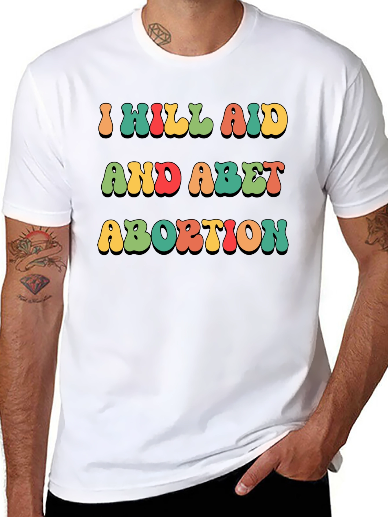 I Will Aid And Abet Abortion Retro T-Shirt