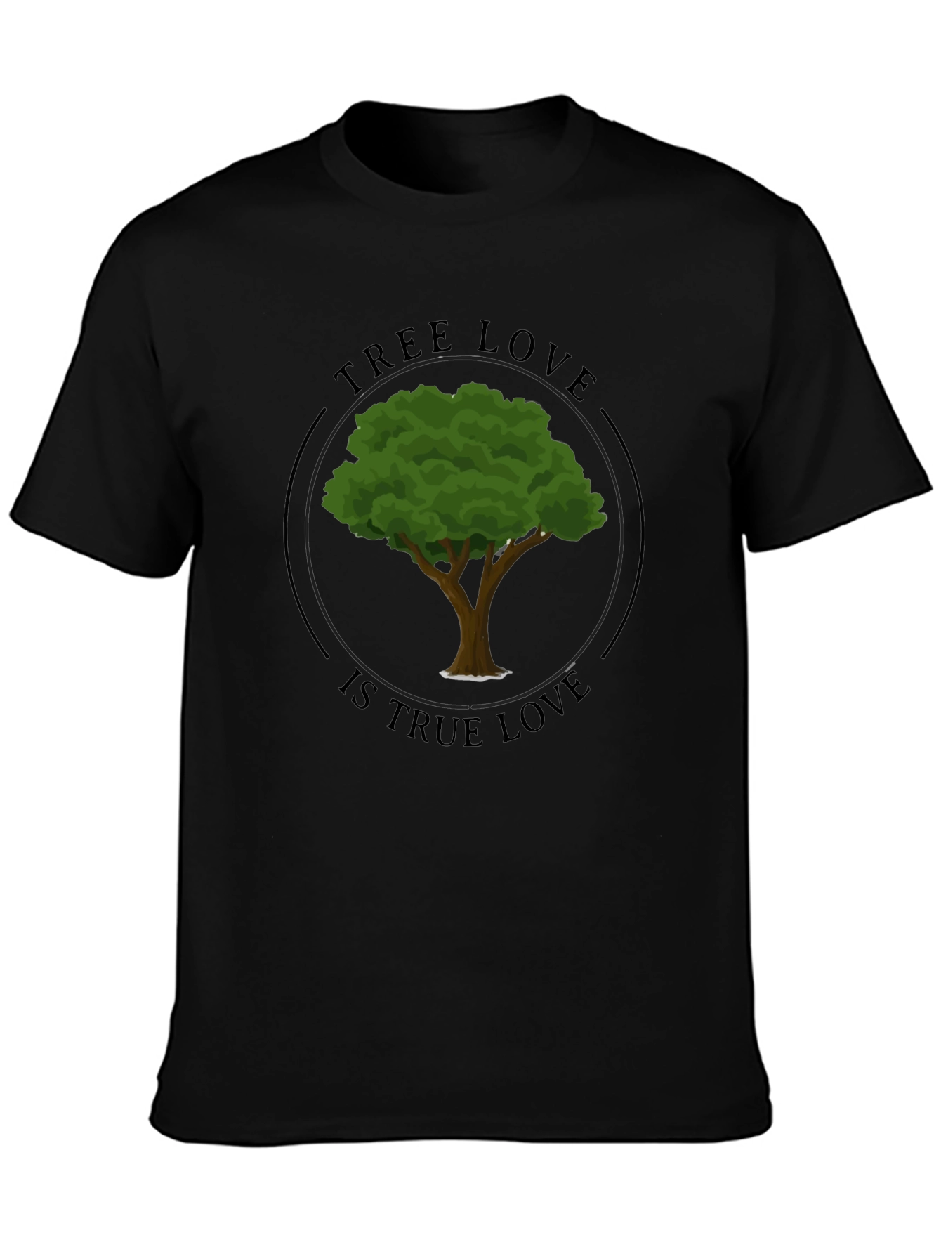 Tree Love Graphic Tee - Black Unisex T-Shirt