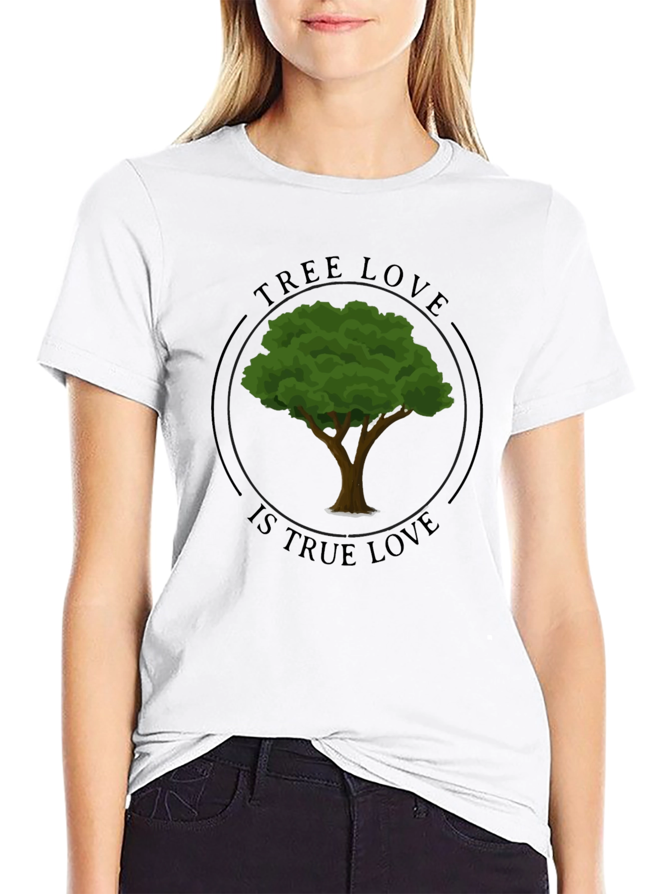 Tree Love Graphic Tee - Black Unisex T-Shirt