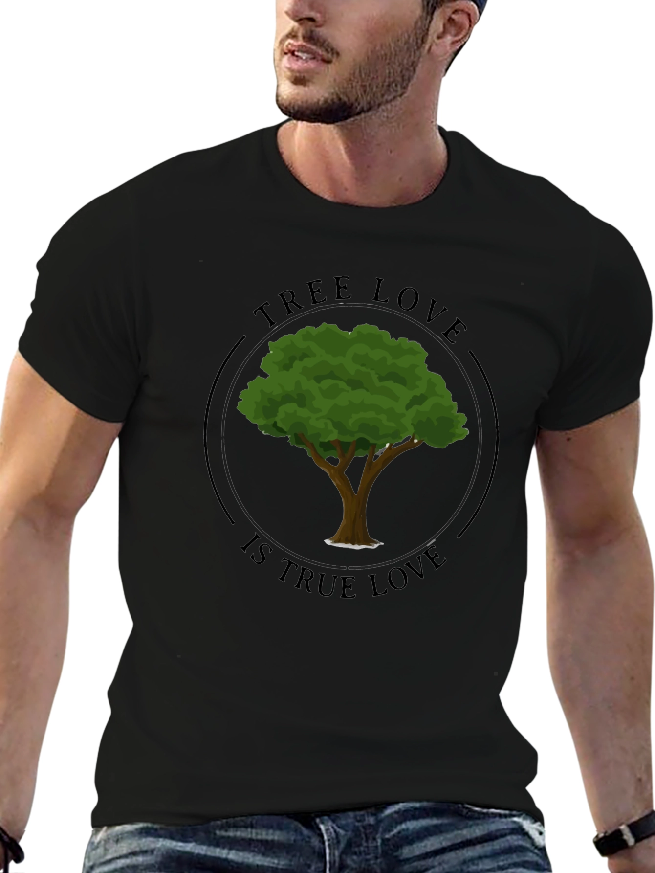 Tree Love Graphic Tee - Black Unisex T-Shirt