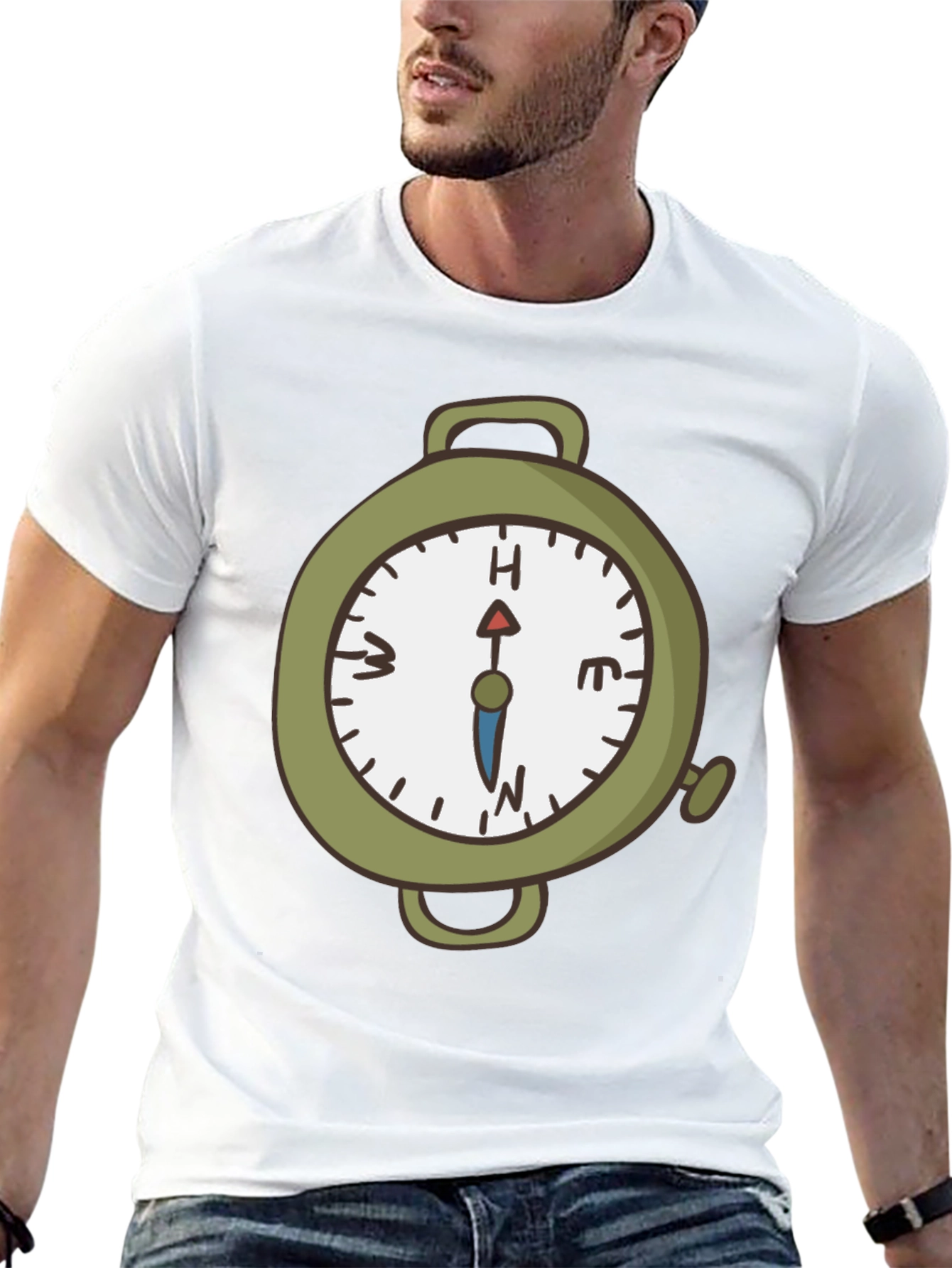 Compass Graphic Black T-Shirt