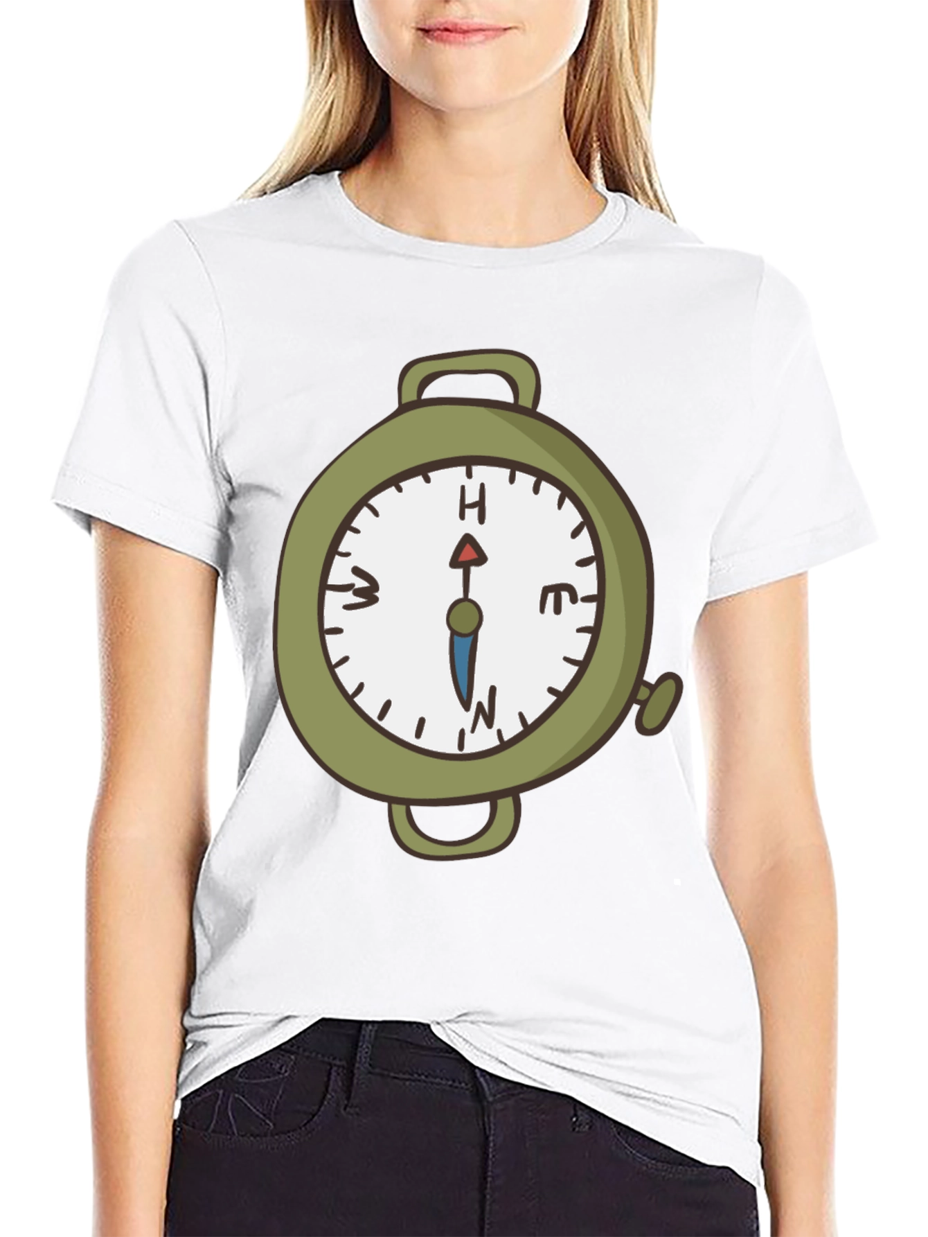 Compass Graphic Black T-Shirt