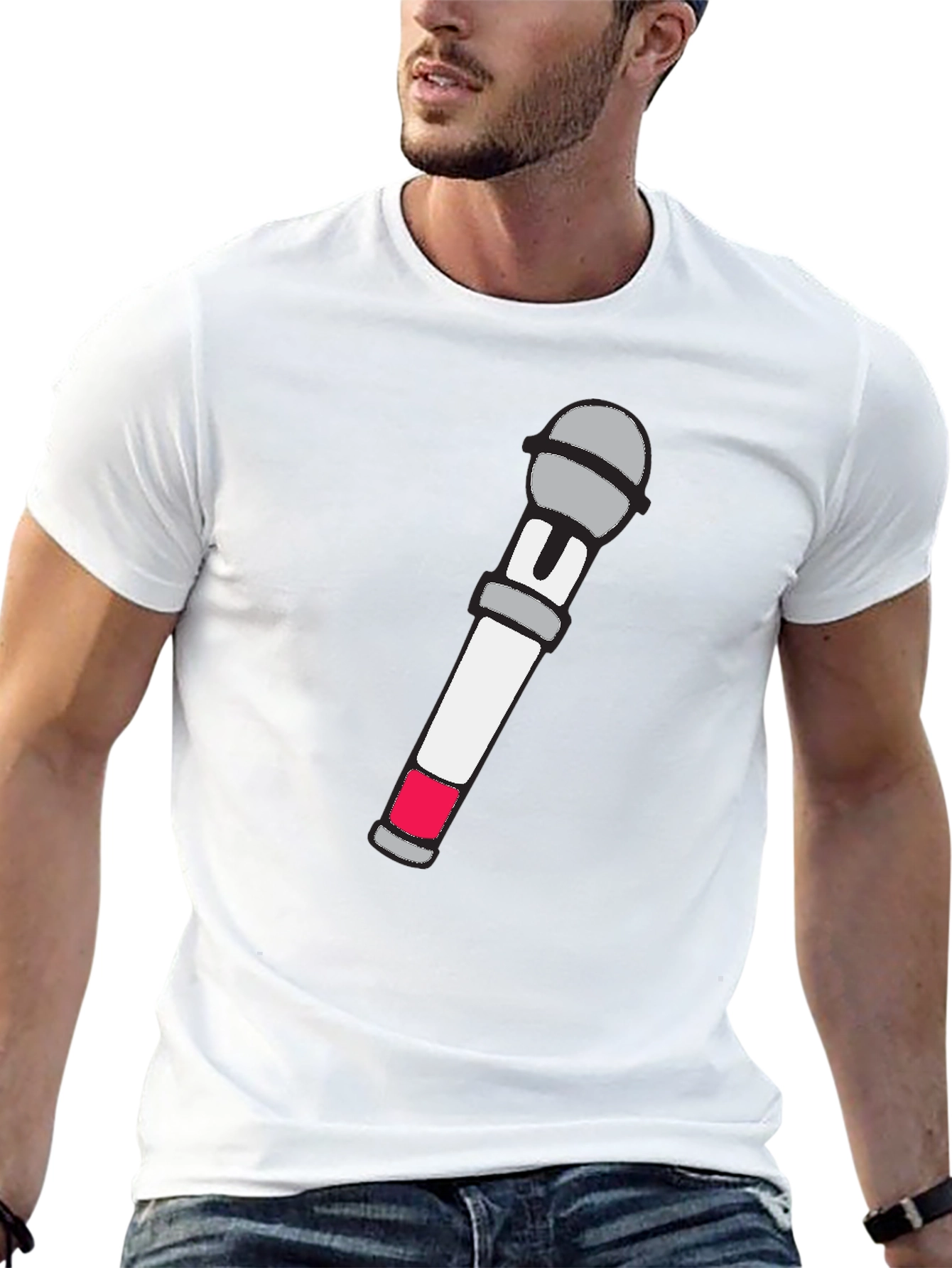 Karaoke King T-Shirt - Microphone Graphic Tee