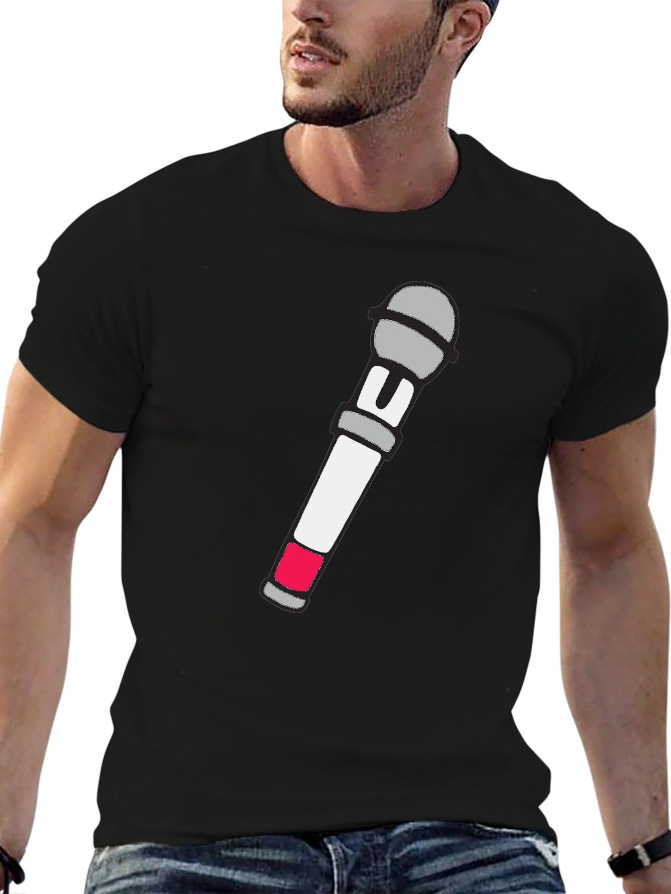 Karaoke King T-Shirt - Microphone Graphic Tee