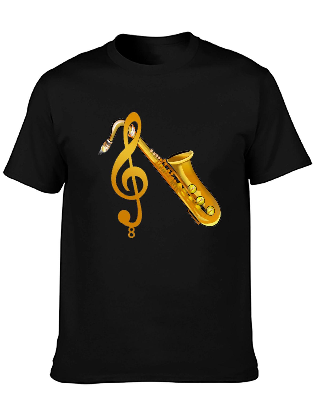 Musical Saxophone Graphic T-Shirt