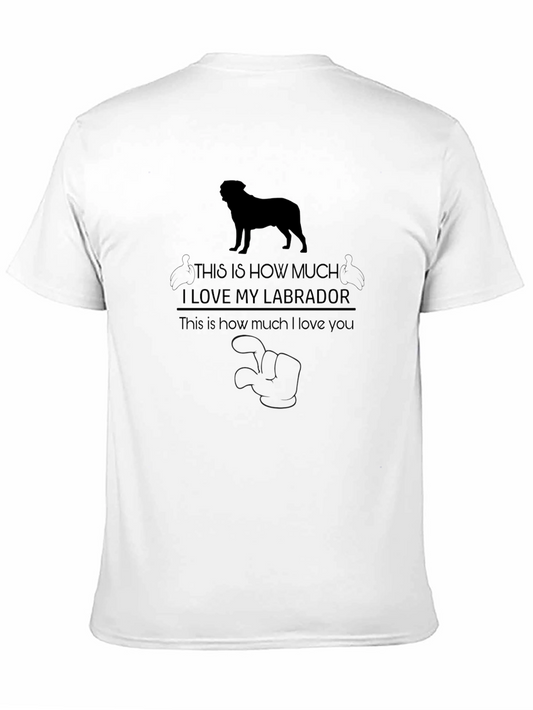 Labrador Love Graphic T-Shirt - Black
