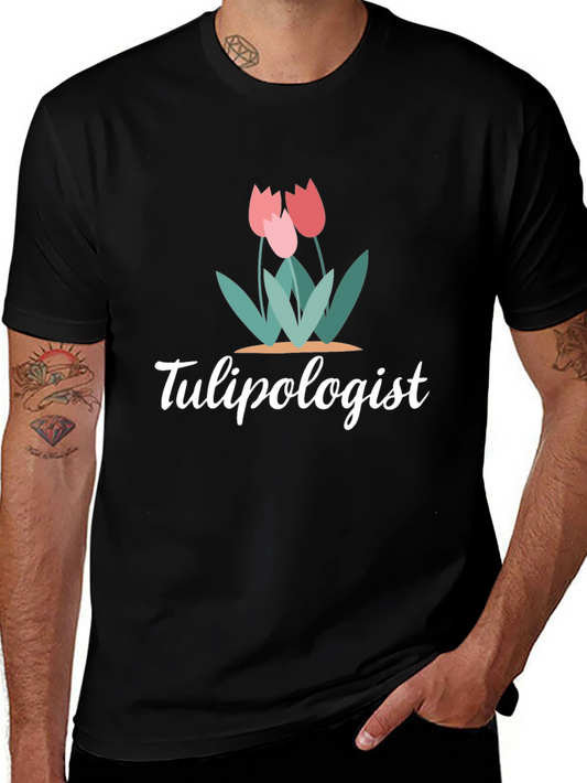 Tulipologist Graphic T-Shirt Floral Design