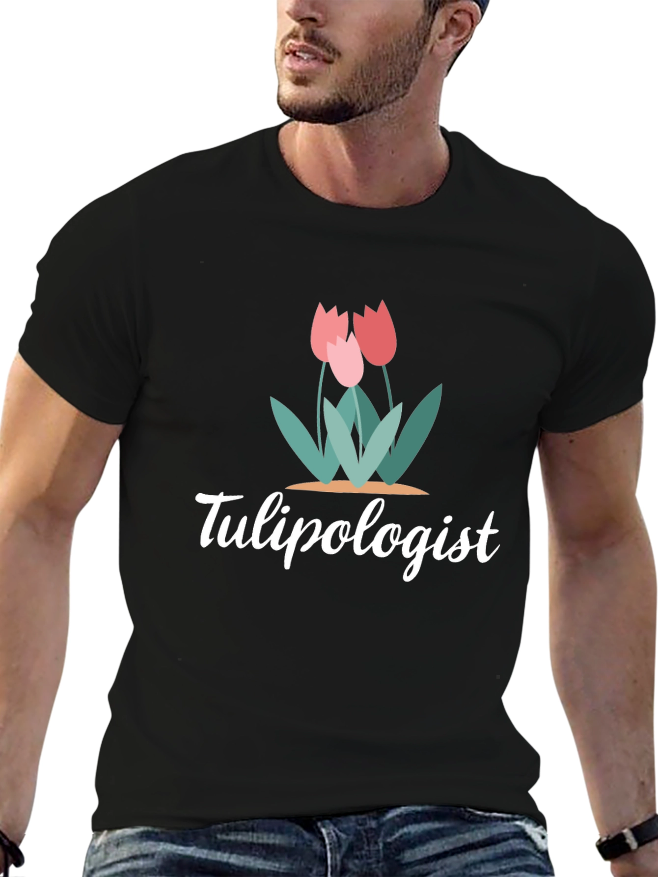 Tulipologist Graphic T-Shirt Floral Design