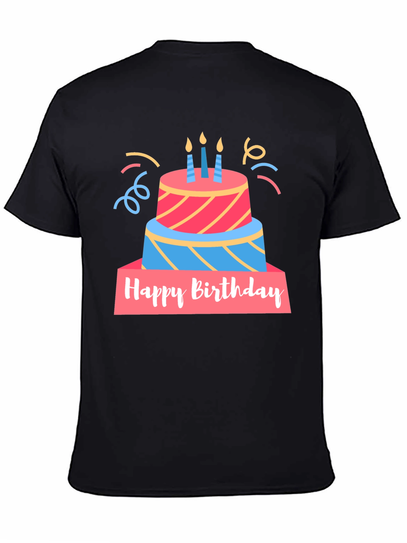 Birthday Cake Graphic T-Shirt