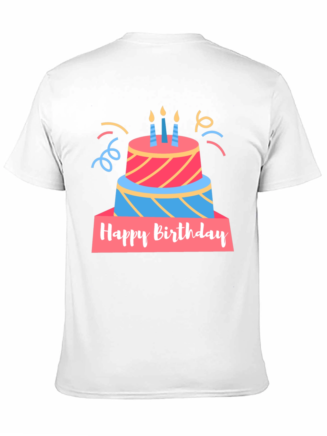 Birthday Cake Graphic T-Shirt