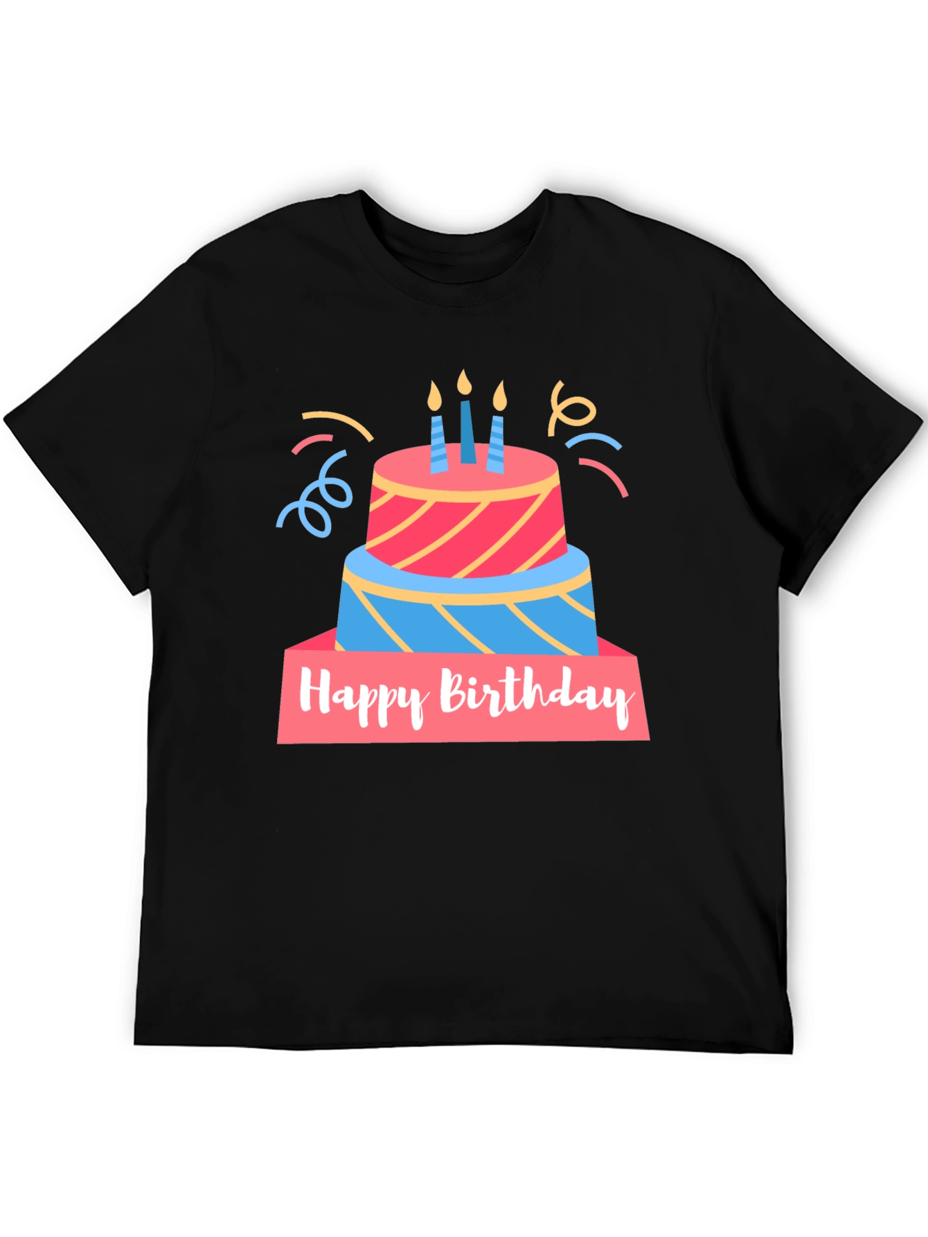 Birthday Cake Graphic T-Shirt