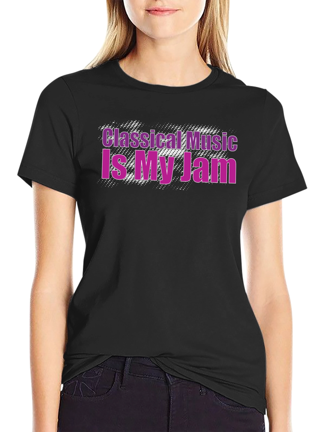 Classical Music Is My Jam Black T-Shirt