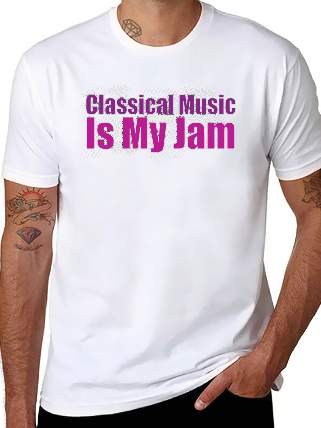 Classical Music Is My Jam Black T-Shirt