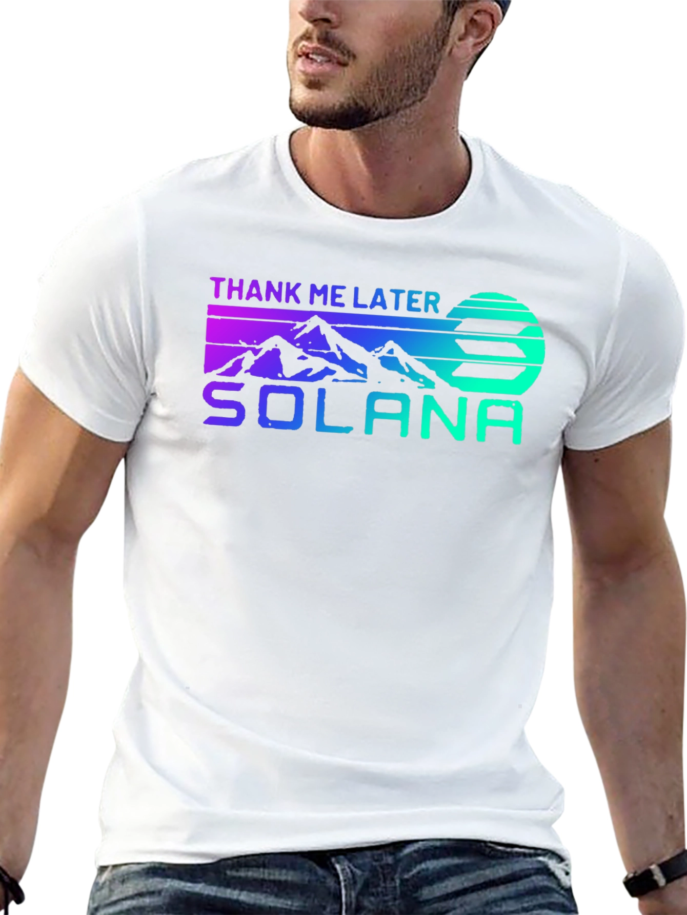 Solana Crypto Thank Me Later Graphic T-Shirt