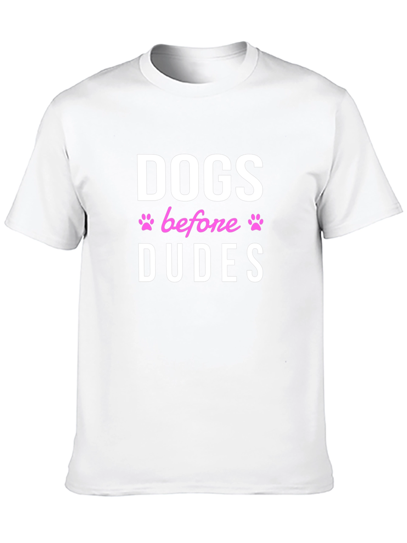 Dogs Before Dudes Black Graphic Tee