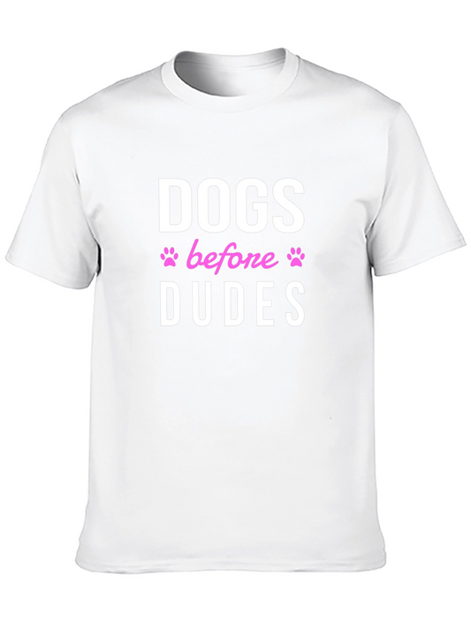 Dogs Before Dudes Black Graphic Tee