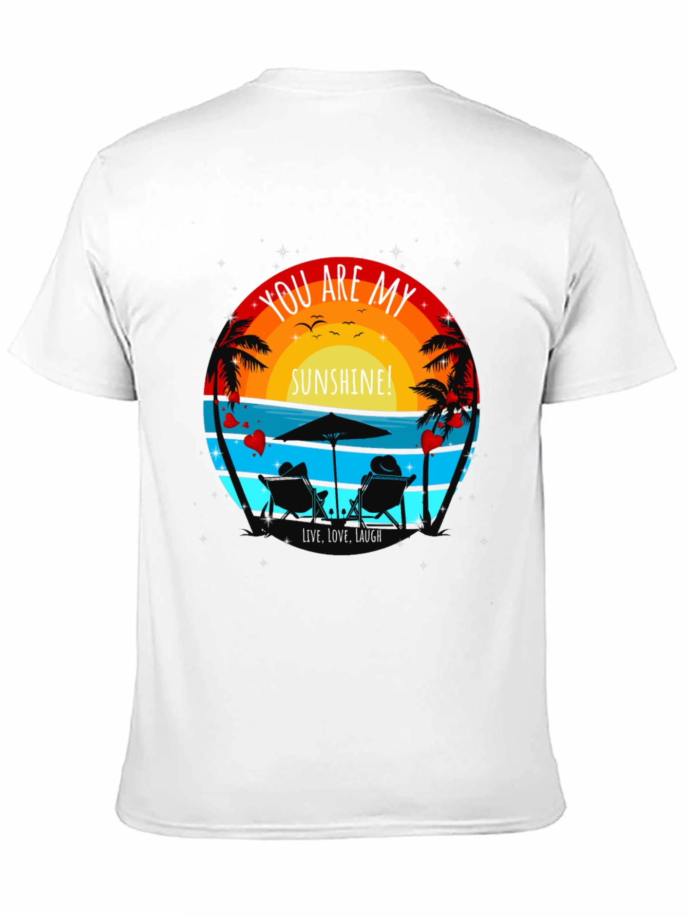You Are My Sunshine Beach Couple Graphic T-Shirt
