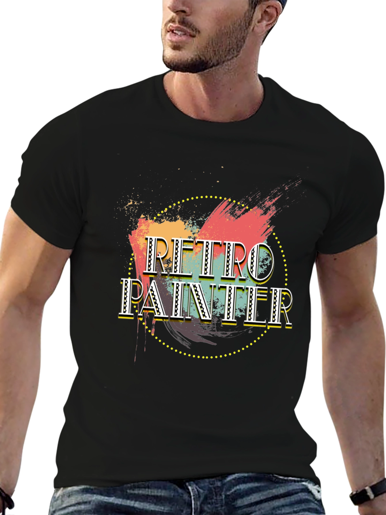 Retro Painter T-Shirt - Unique Design