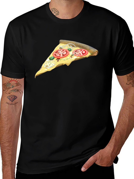 Pizza Slice Graphic T-Shirt - Unisex Casual Tee