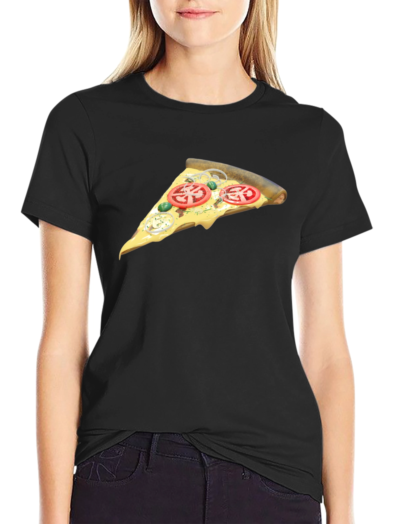 Pizza Slice Graphic T-Shirt - Unisex Casual Tee