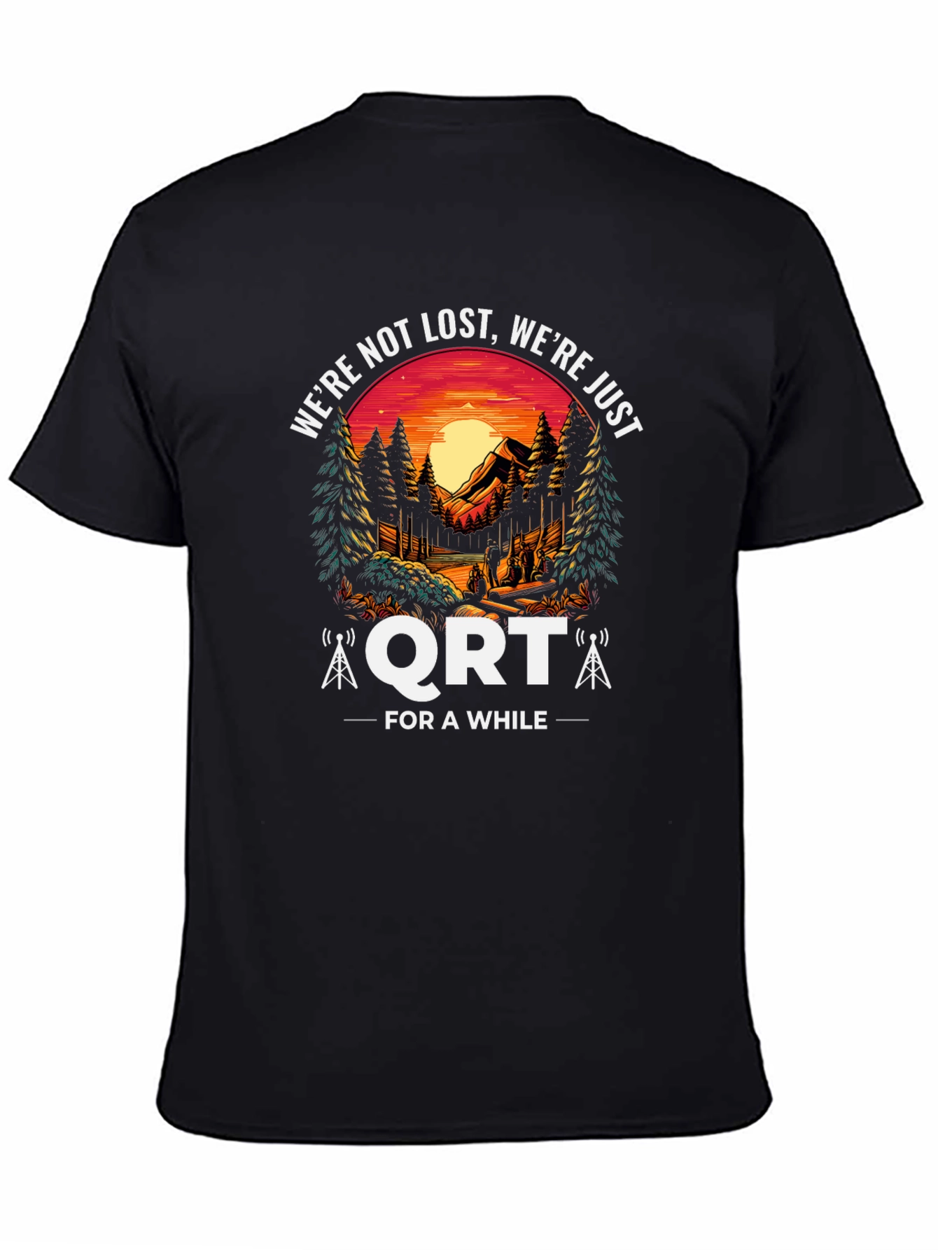 QRT Camping Graphic Tee - Relax Were Not Lost!