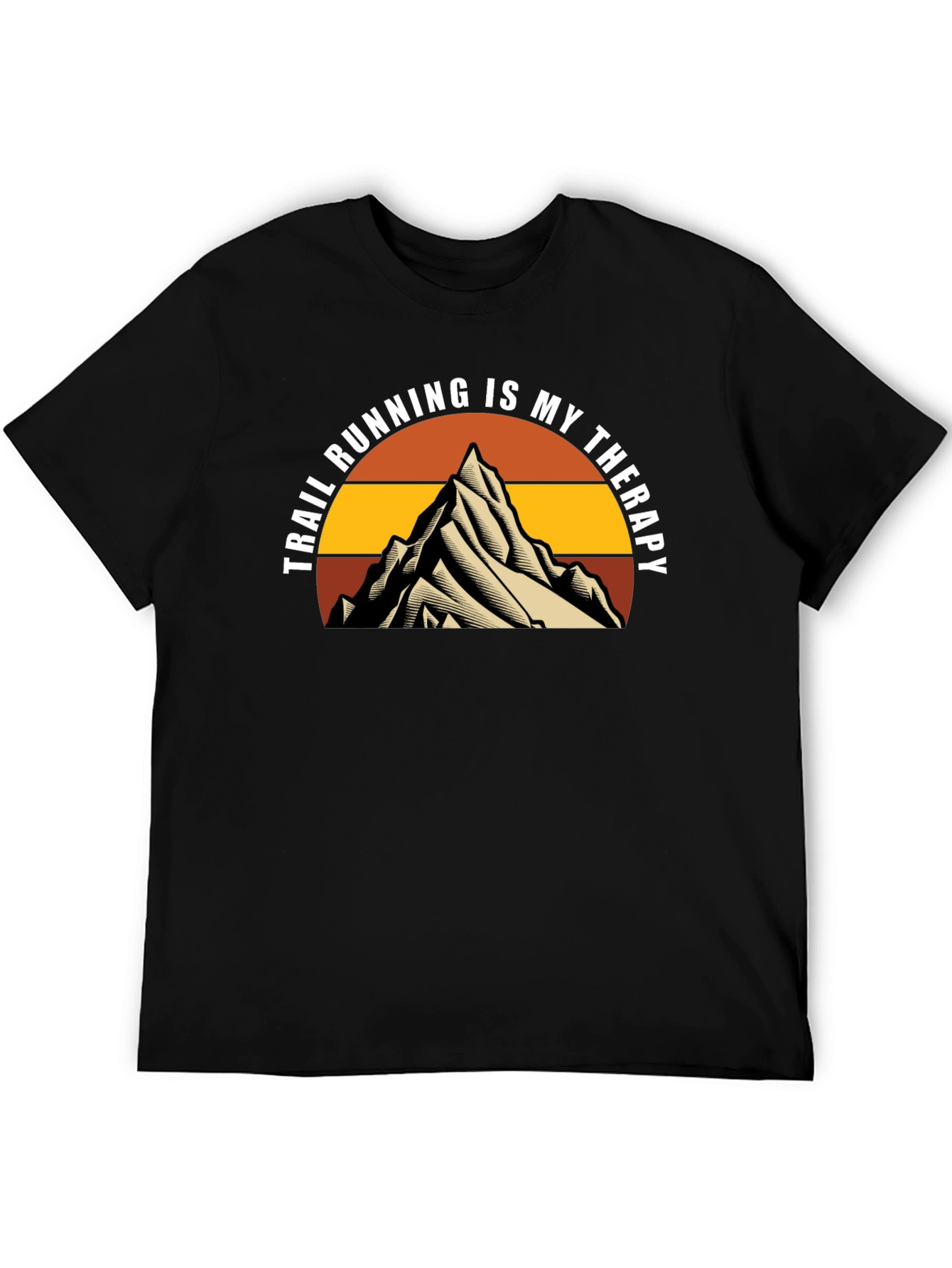 Trail Running Therapy Tee - Mountain Design
