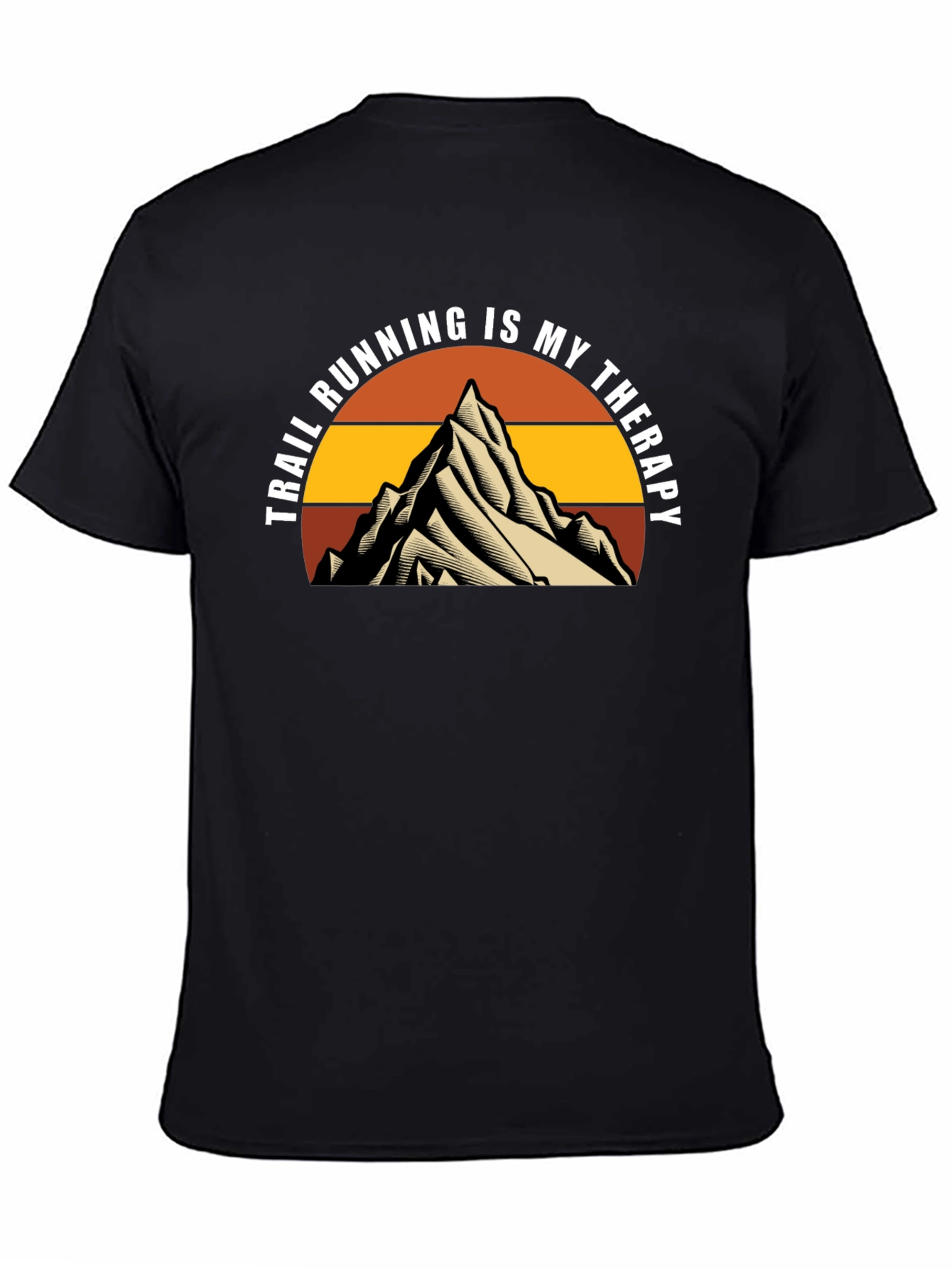 Trail Running Therapy Tee - Mountain Design